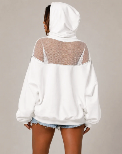 Vivelle Crystal Mesh Hoodie